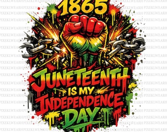 Juneteenth 1865 PNG, Freedom Shirt Design, Black History Sublimation, Juneteenth Png, African American Pride PNG