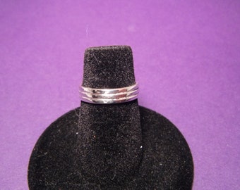 Sterling Silver Trinity Ring - Handmade 3-Band Design