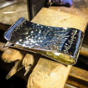 Sterling Silver Money Clip - Handmade Sterling Money Clip - Men&#39;s Silver Money Clip - Silver Money Clip - Silver Bill Holder - Credit Card