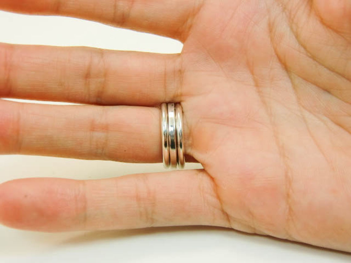 3 Ring Stacking Set custom Sterling Silver Stacking Rings | Etsy