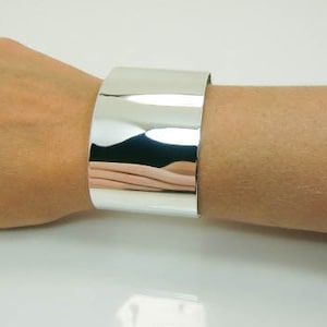 Sterling Silver Cuff - Super Wide Silver Cuff - Extra Wide Silver Cuff - Silver Arm Cuff - Giant Silver Cuff Bracelet - 1.5 Inches Wide Cuff