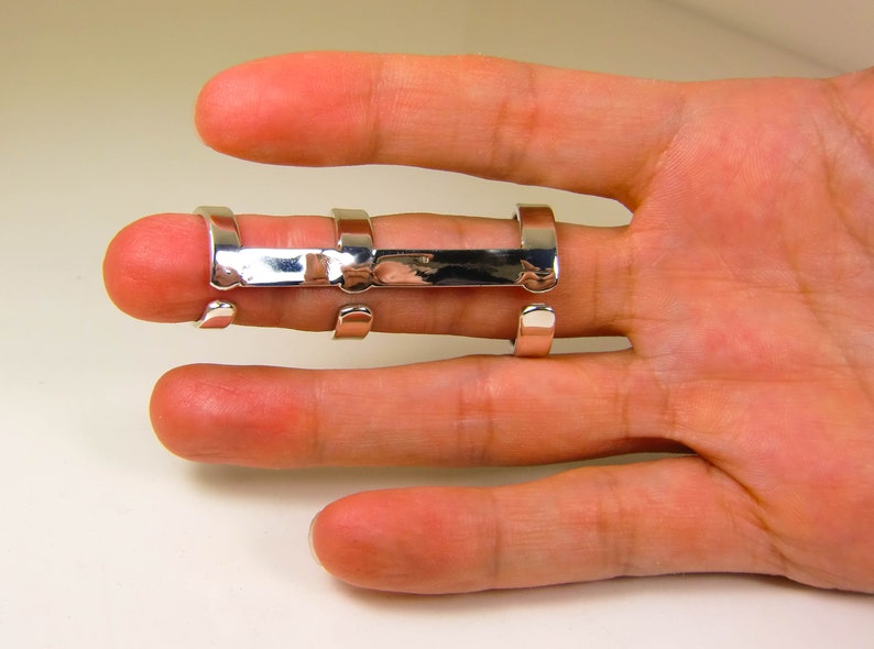 Sterling Silver Full Finger Splint Adjustable Pip and Dip Etsy