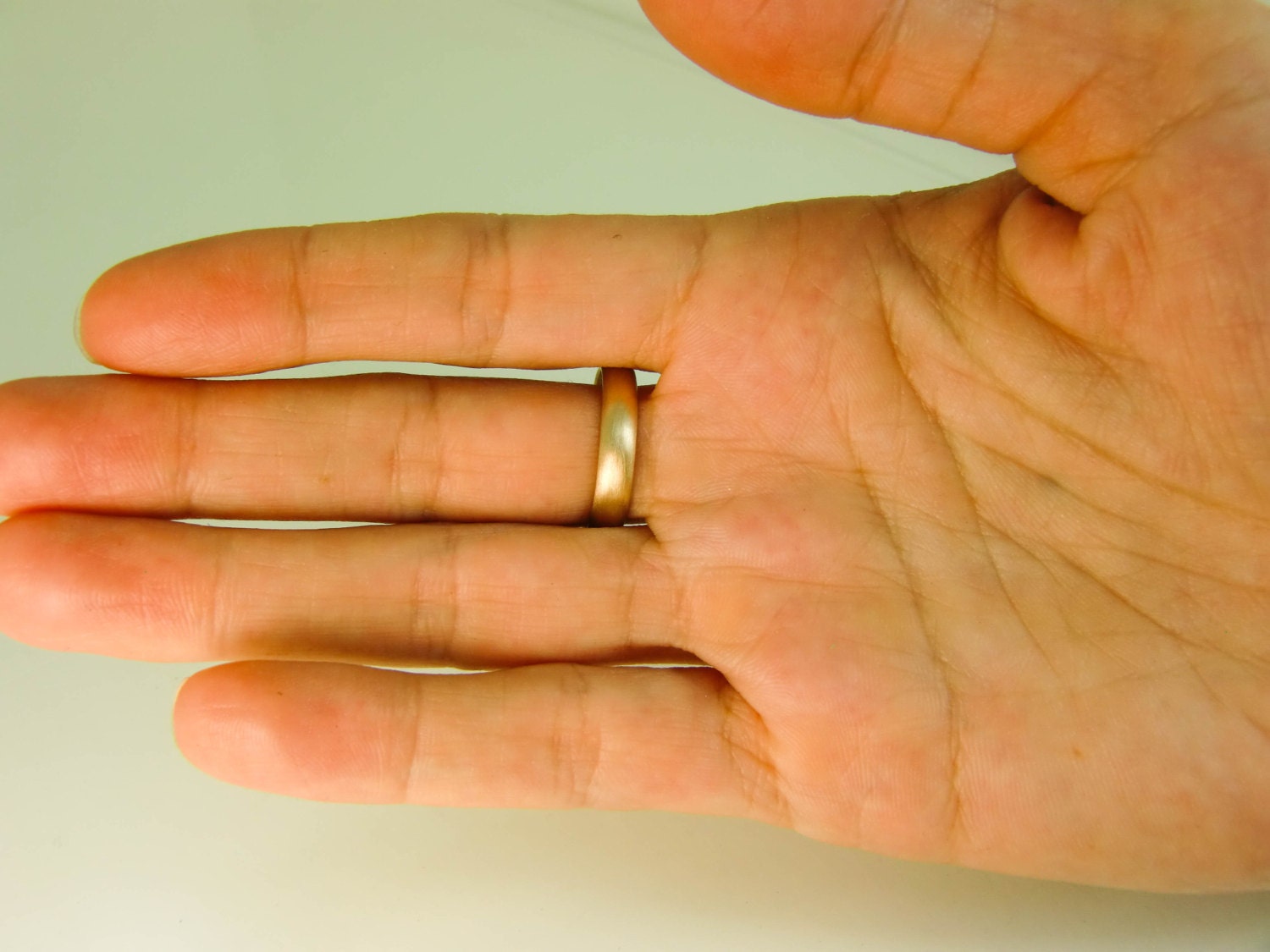 14 Karat Gold Ring 4mm X 1.5mm Gold Wedding Band Mens Gold Etsy