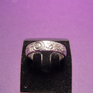 Sterling Silver Tropical Ring - Handmade Silver Flower Ring - Cute Hawaiian Flower Ring - Fun Silver Rings