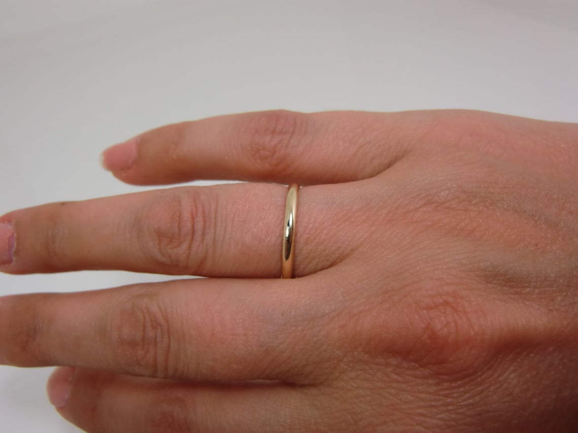 14K Solid Gold Ring 14 Karat Gold Ring Real Gold Rings - Etsy