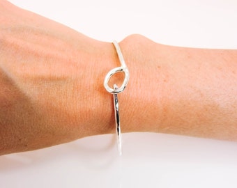 Rachel in Gold-Filled Bonyak Jewelry Round Eye Hook Bangle Bracelet w/St Rachel in Gold-Filled Bonyak Jewelry Round Eye Hook Bangle Bracelet w/St