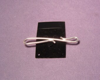 Sterling Silver Tie Tack - Sterling Tie Bar - Mens Silver Tie Tack - Simple Silver Tie Tack - Handmade