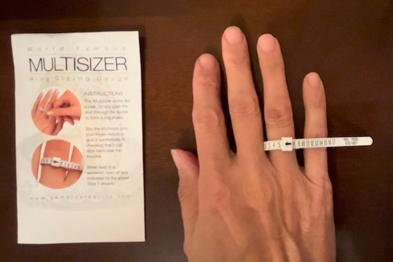 Sterling silver ring best sale sizing