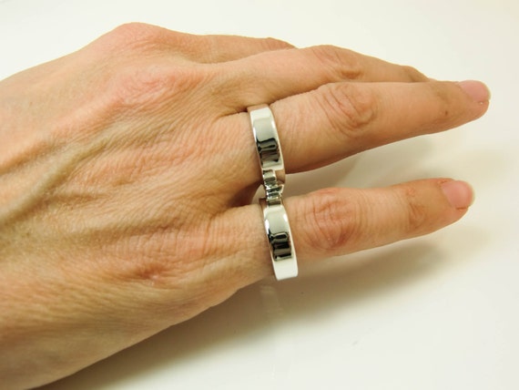 Sieraden Ringen Banden Sterling zilveren zwaan nek splint-reumatoïde artritis spalk-zilveren artritis splint-RA zilver spalk-zilveren ring spalk 