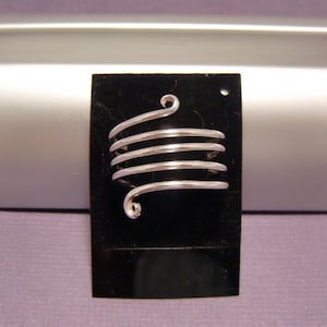 Sterling Silver Spiral Ring - Spiral Finger Sleeve - Silver Spiral Ring - Silver Ring - Free Sizer with Purchase to Ensure Perfect Fit