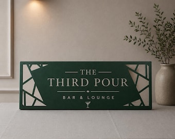 Custom Laser-Cut Metal Sign | Outdoor Business Sign | Custom Logo Sign | Indoor Office Wall Decor