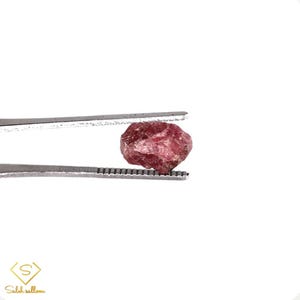 6,45 ct natürlicher, unbehandelter roter Rubin-Rohkristall aus Tansania (Korund) – Sammler-Edelstein