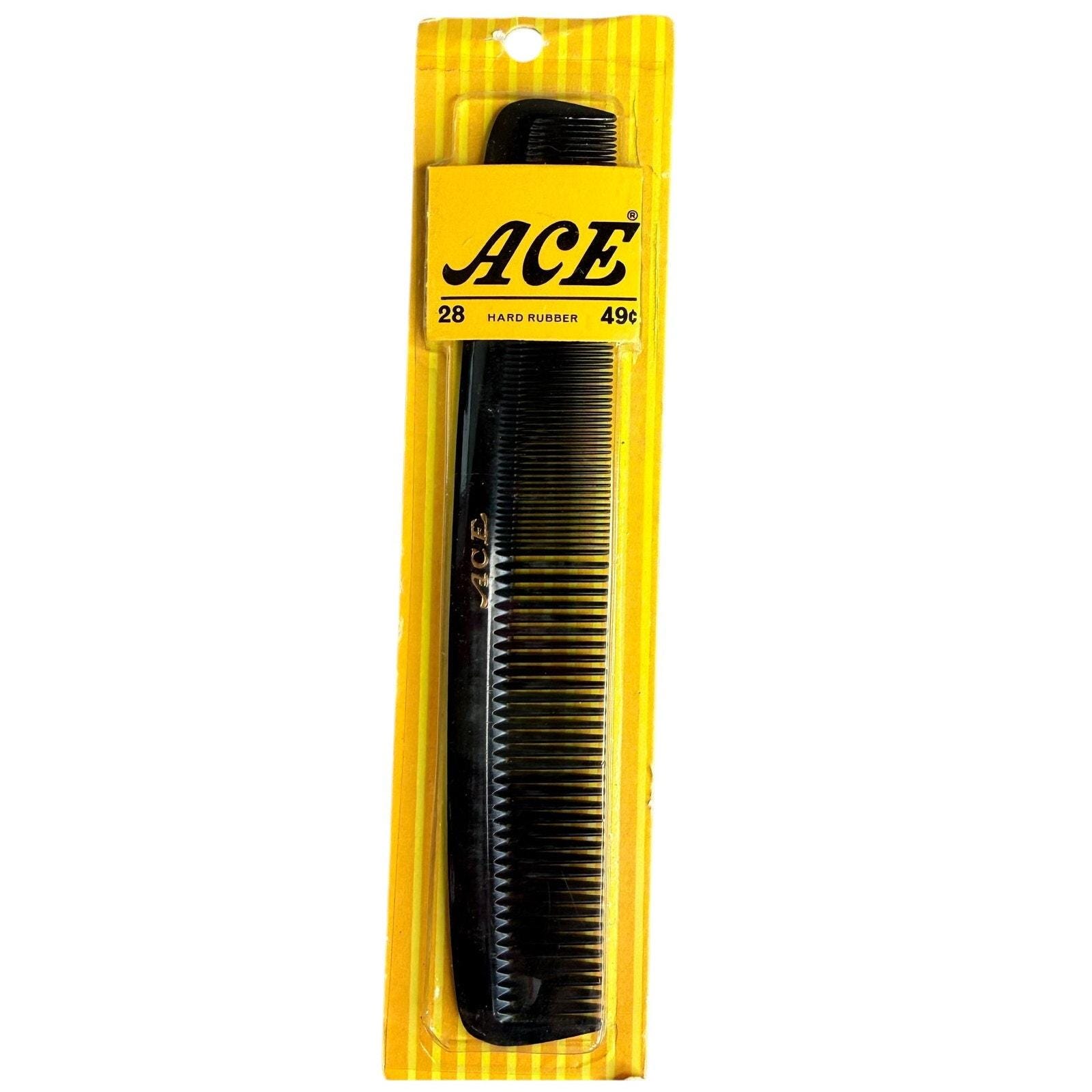 Vintage Ace Hard Rubber Comb - Etsy