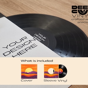 Vinile personalizzato • Le tue tracce audio • Copertina e custodia personalizzate