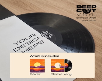 Op maat gemaakte vinylplaat • Jouw audiotracks • Aangepaste hoes, hoes