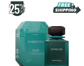 MYKONOS Sorrento Extrait De Parfum 100ml – Long Lasting Luxury Fragrance for Men & Women