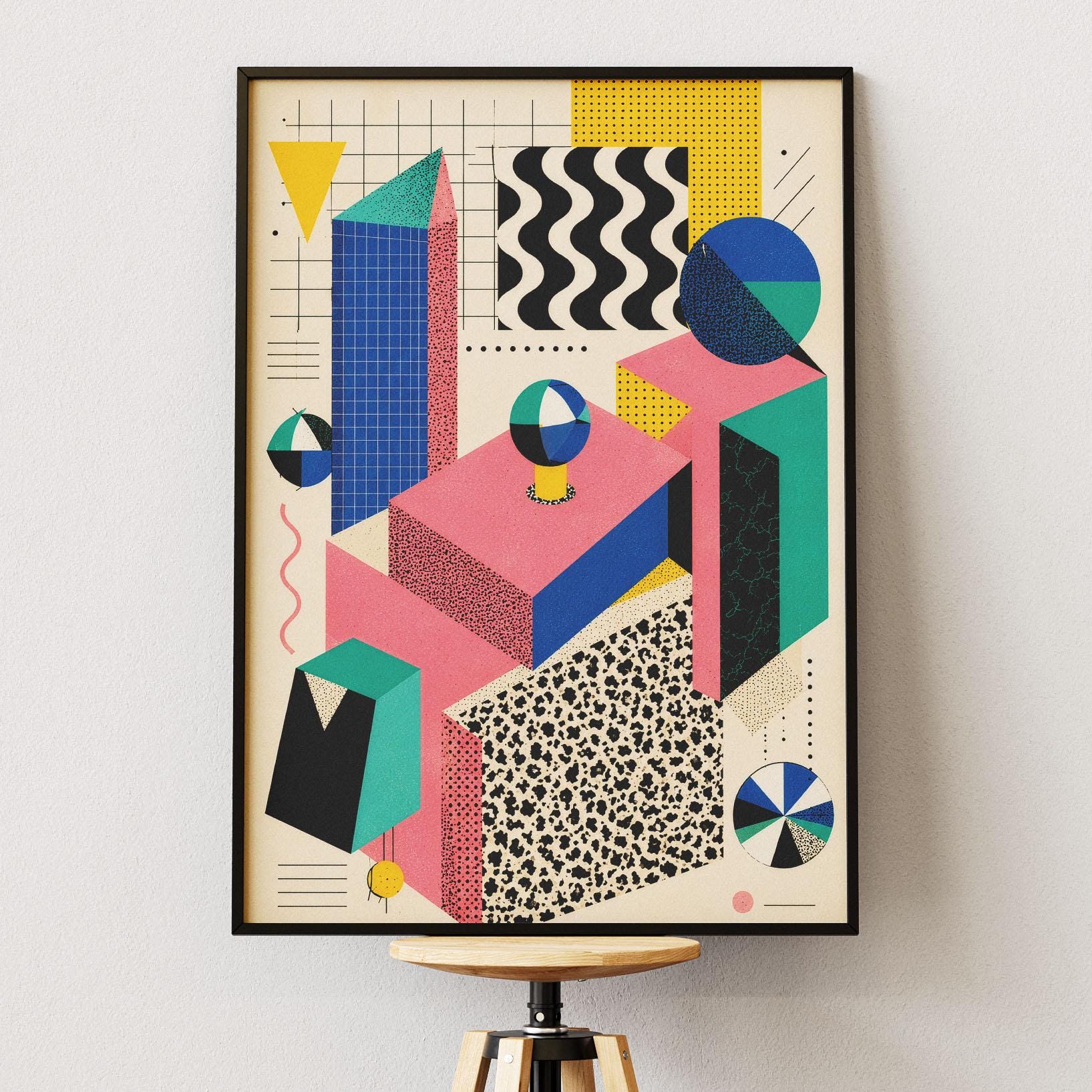 80s Postmodern Wall Art - Etsy