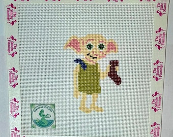 Dobby Needlepoint Canvas | Hand Painted | Seaglass Stitches