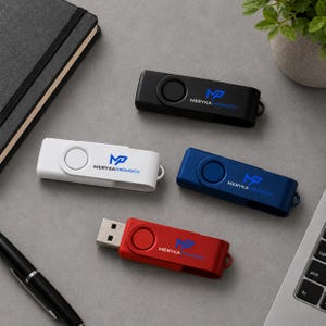 Custom Logo USB Flash Drive 16GB, Personalized USB Drive, Branded USB Memory Stick, Promotional Usb Drives Gift, Bulk Corporate Giveaway