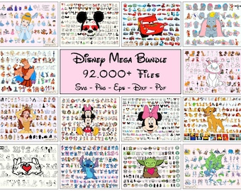 Cartoon Mega Svg Bundle, Mouse Princess Alien Png, Magical Vacation Shirt Design, Cut Files For Cricut, Magical Digital Download Clipart