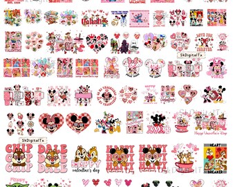 Valentine Mouse Png Bundle, Toy Cowboy And Space Alien Sublimation, Cute Princess Clipart Download, Printable Valentine Shirt Png