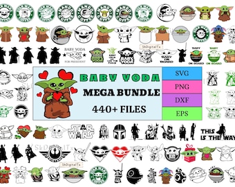 Baby Yoda Svg Png Mega Bundle, Grogu Clipart Download, Mandalorian Shirt Design, Sci Fi Alien Digital Cut File, Sublimation Design