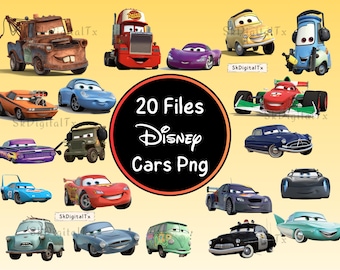 Lightning McQueen And Friends Png Bundle, Race Car Birthday Shirt Design, Mater Cartoon Clipart Download, Sublimation Digital File
