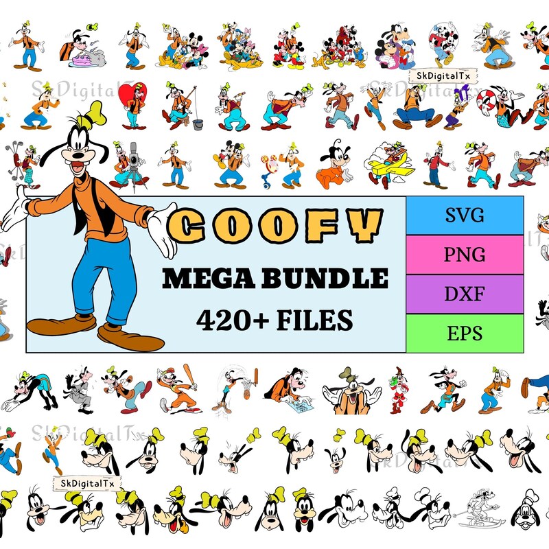 Goofy Vector Eps Svg - Etsy
