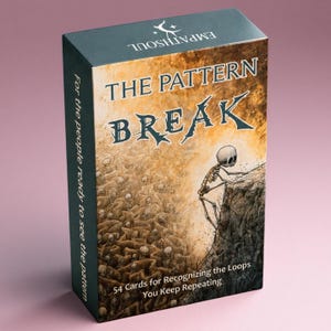 The Pattern Break Oracle Deck, 54 Insight Cards for Self Discovery, Spiritual Guidance Cards, Shadow Work Oracle, Mindfulness Gift