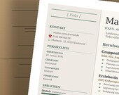 Lebenslauf Vorlage Erzieherin | Modernes CV Template Kita Pädagogik | Word DOCX Sofort-Download | Bearbeitbar Deutsch