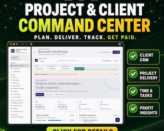 Project Organizer Web App, Offline Client CRM And Time Tracker