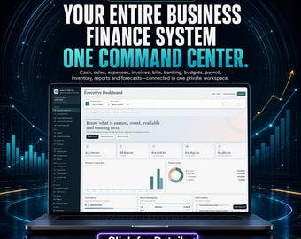 Business Accounting Web App | Finance Dashboard, Invoicing, Inventory (Browser Download)