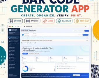 Barcode Generator Tool, Custom Barcode Design Tool, Product Barcode & Inventory Labels, Barcode Maker Software, Barcode Label Creator