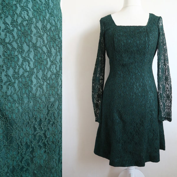 Green Lace Dress - Etsy
