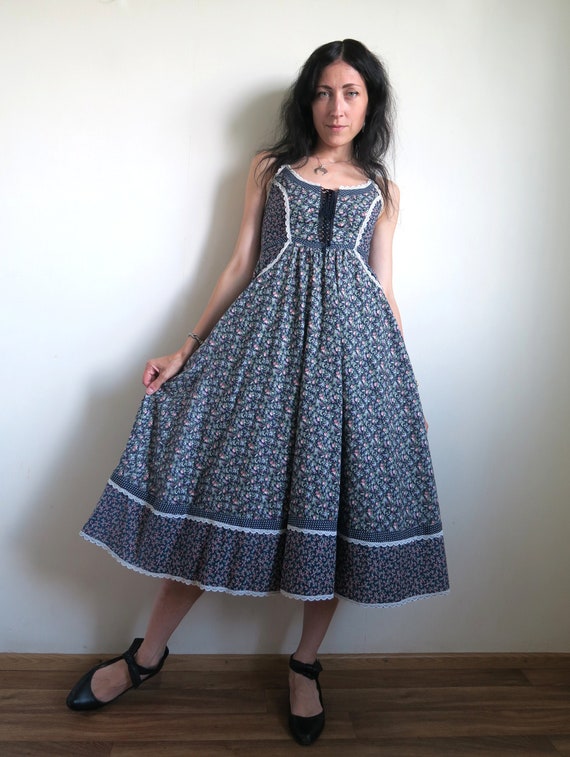 Gunne Sax Dress by Jessica McClintock, Floral Cali