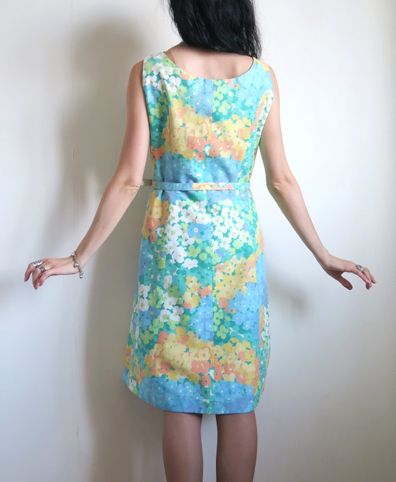 60's Mini Sporting Dress, Button Front Dress, Sle… - image 5