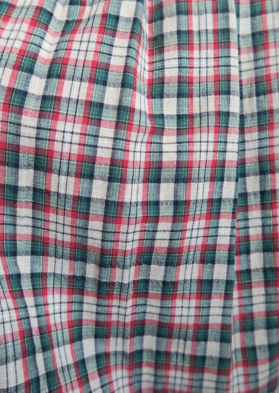 Hammer Checked Peasant Skirt, Red, Green, Blue, B… - image 9