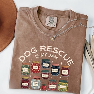 Chemise de sauvetage pour chien Comfort Colors®, t-shirt Adopt Don't Shop, cadeau pour amoureux des chiens, t-shirt graphique pour chien de sauvetage, chemise de bénévole de refuge, unisexe