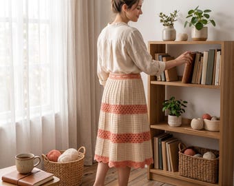 Patrón fácil de falda de playa a crochet, minifalda de verano con cordón ajustable a crochet para mujer, patrón de falda de playa a crochet, falda de playa a crochet