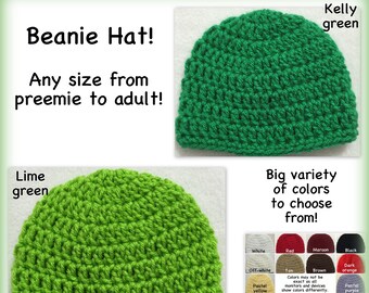 lime green stocking hat