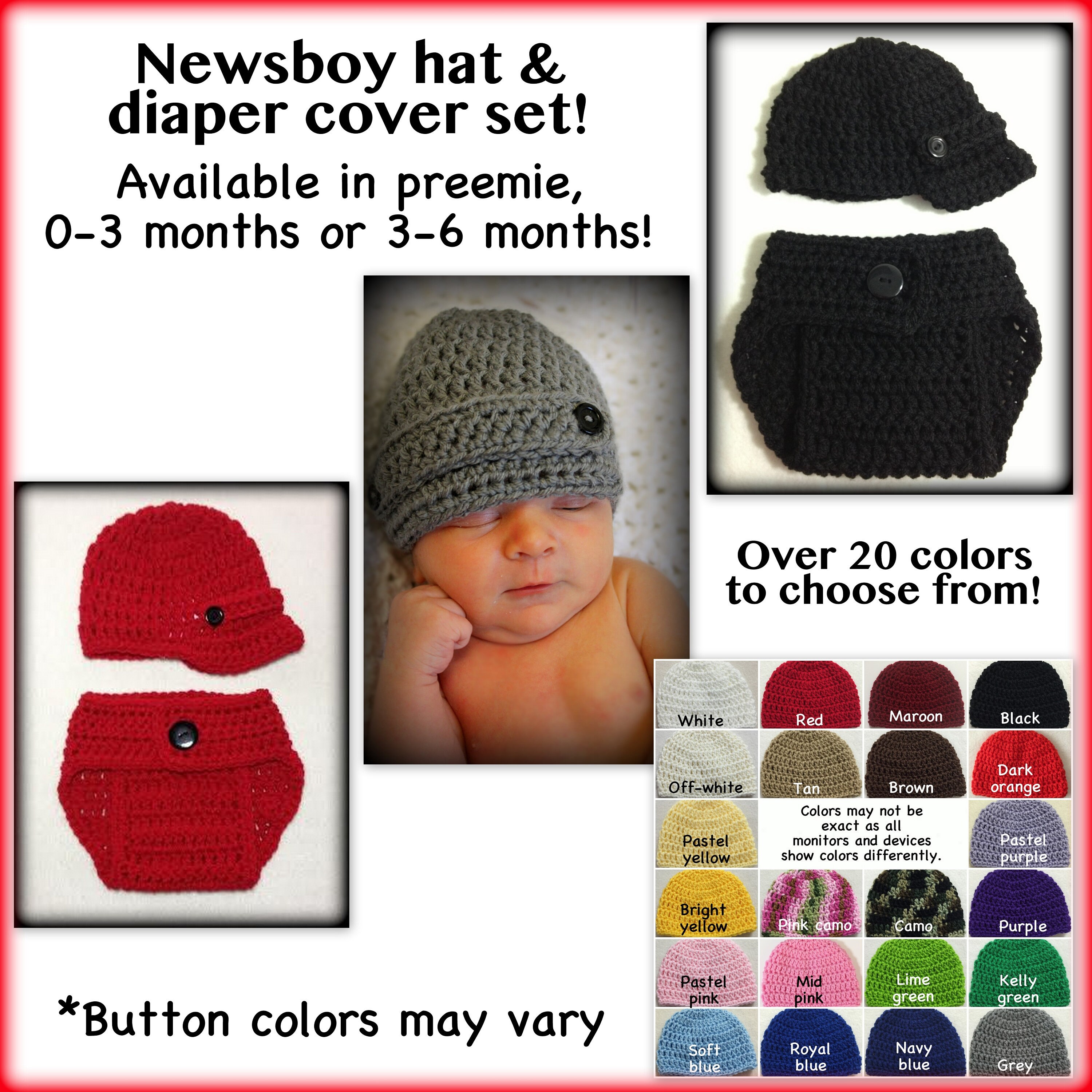 Baby newsboy outfit baby newsboy clothes newsboy hat diaper Etsy