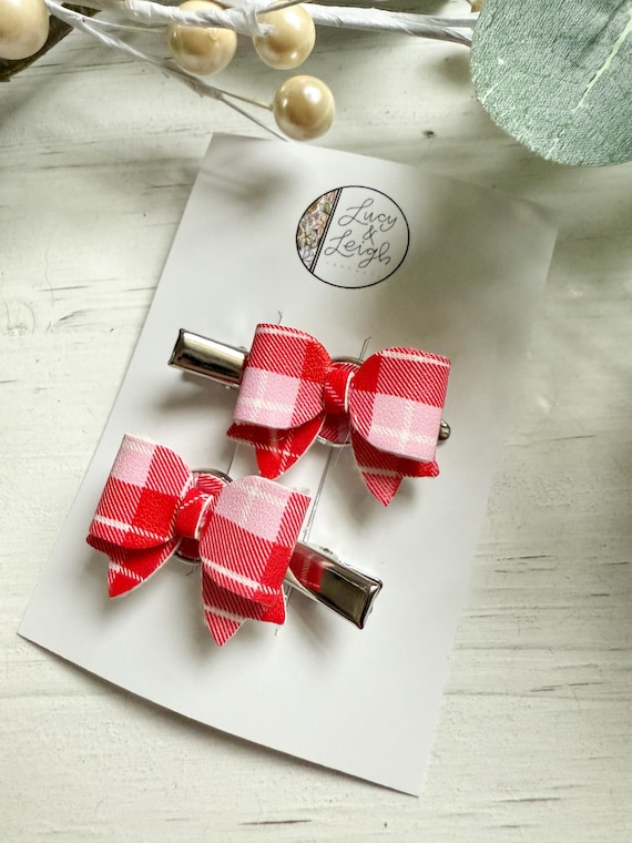 Valentine Pink and Red Hair‎ Accessories Amazon.com : 3PCS Valentine Sequins Heart Hair Clips for  main image 2