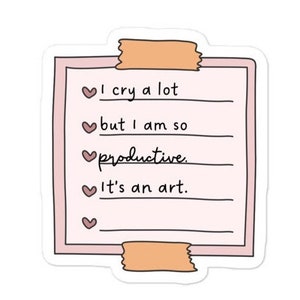 Tortured Poets Department sticker, Taylor Swiftie merch, The Eras Tour sticker, song lyric sticker, gift for Swiftie, Swiftie lyric gift
