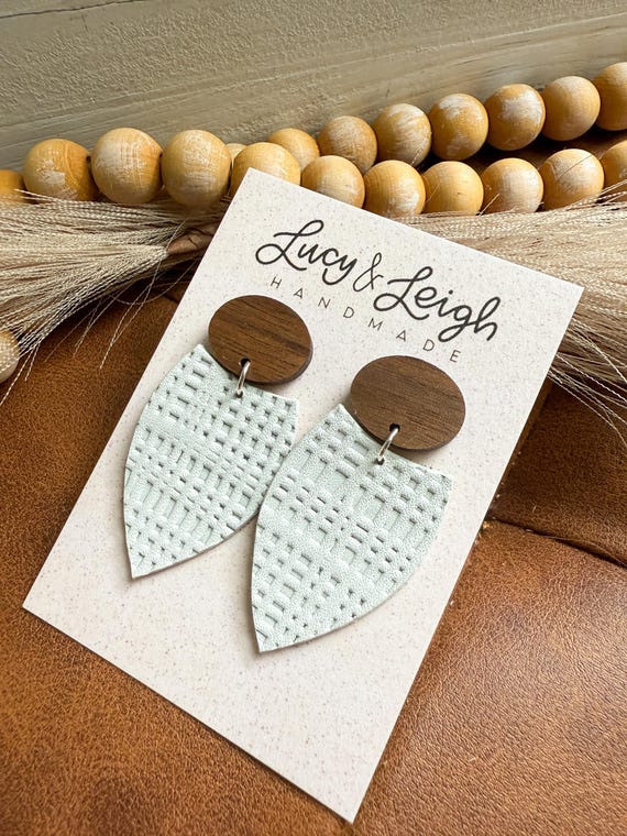 Orecchini Pendenti A Foglia In Ecopelle, Boho Chic, Fatti A Mano, Leggeri, A Doppio Strato, Per Donna - 4