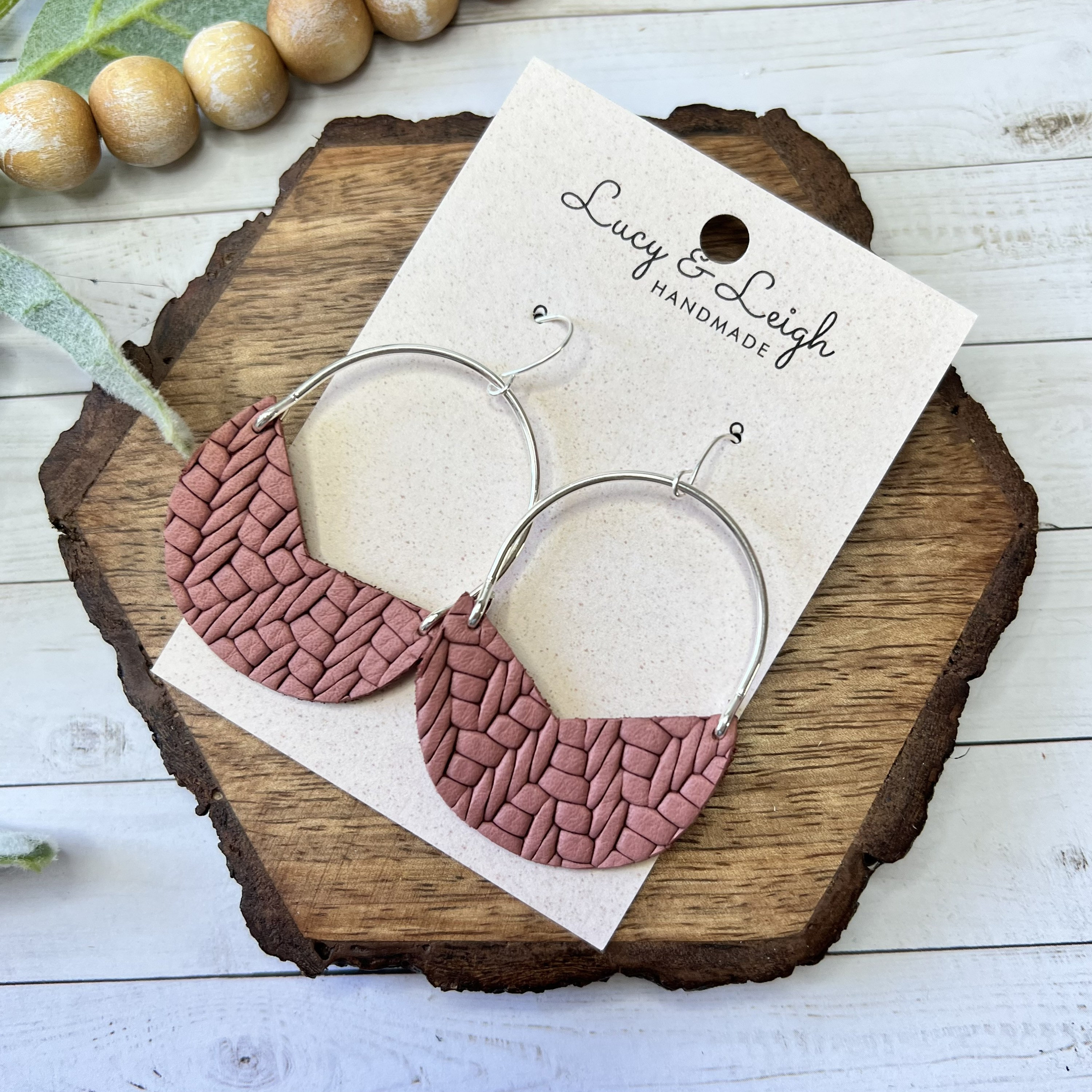 Leather Earrings Handmade, Arch Earring, Leather Earrings Dangle