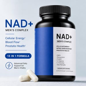 Kapsułki NAD+ Men's Complex 13 w 1 | Energia komórkowa, krążenie i wsparcie prostaty