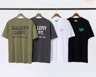 Gallery Dept Inspired T-Shirt, Oversized Streetwear Tee, Vintage Washed Cotton T Shirt,