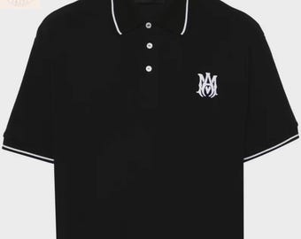 Amiri Inspired Polo Shirt | Oversized Designer Style T-Shirt | Casual Summer Fashion Top
