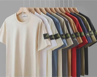Stone Island Inspired Oversized T-Shirt | Cotton Streetwear Tee | Casual Unisex Fashion Shirt