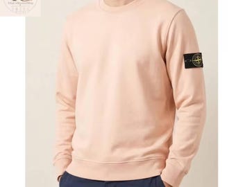 Stone Island Inspired Crewneck Sweatshirt  Cotton Pullover | Minimal Streetwear Sweatshirt | Casual Men’s Fashion